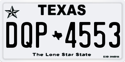 TX license plate DQP4553