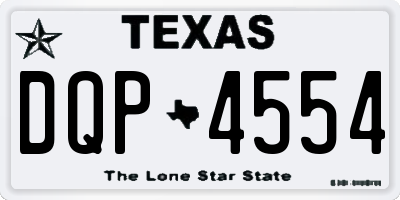 TX license plate DQP4554