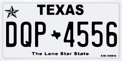 TX license plate DQP4556