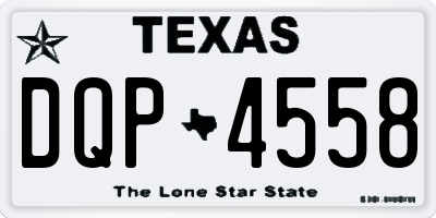 TX license plate DQP4558