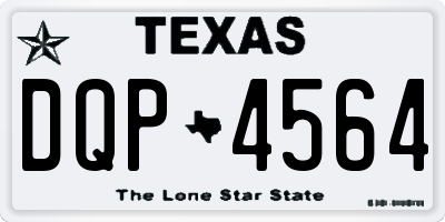 TX license plate DQP4564