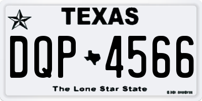 TX license plate DQP4566