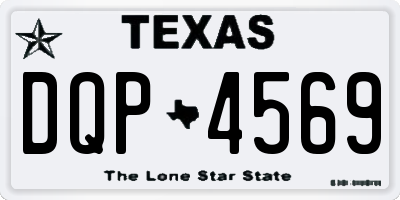 TX license plate DQP4569