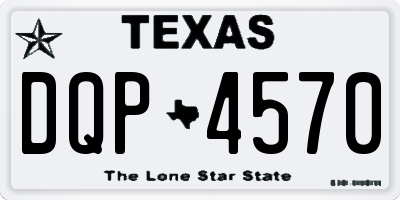 TX license plate DQP4570