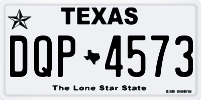 TX license plate DQP4573