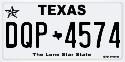TX license plate DQP4574