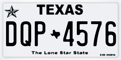 TX license plate DQP4576