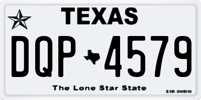 TX license plate DQP4579