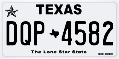 TX license plate DQP4582