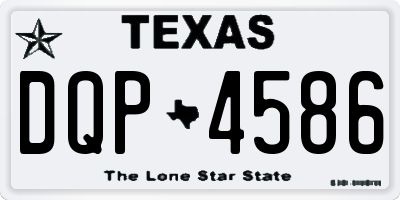 TX license plate DQP4586