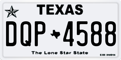 TX license plate DQP4588