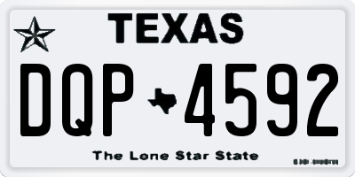 TX license plate DQP4592