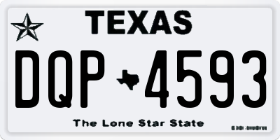 TX license plate DQP4593