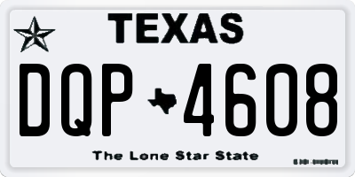 TX license plate DQP4608