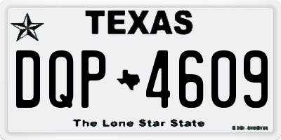 TX license plate DQP4609