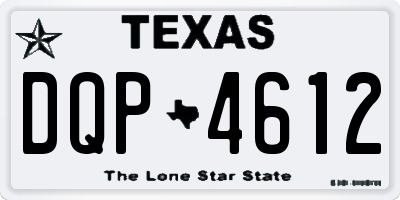 TX license plate DQP4612