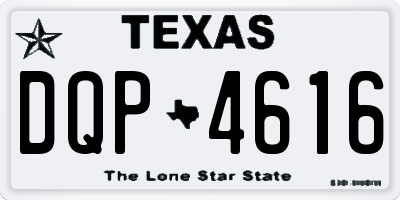 TX license plate DQP4616