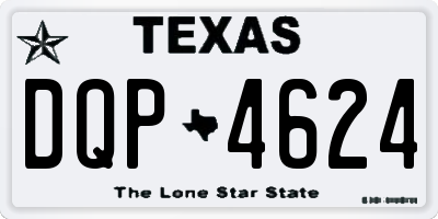 TX license plate DQP4624
