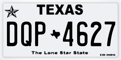 TX license plate DQP4627