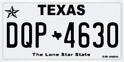 TX license plate DQP4630