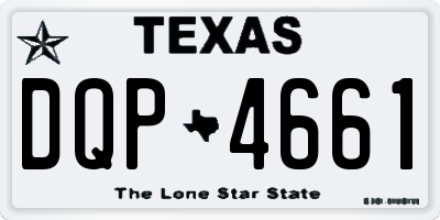 TX license plate DQP4661
