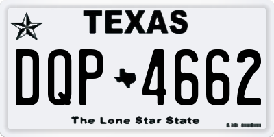TX license plate DQP4662