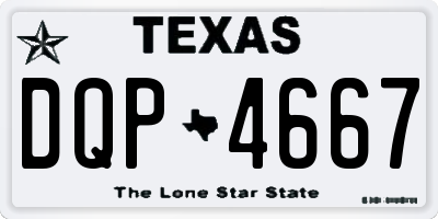 TX license plate DQP4667