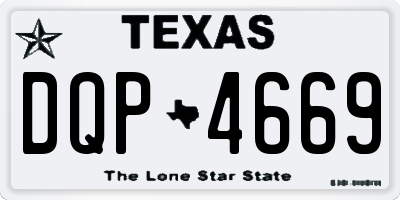 TX license plate DQP4669