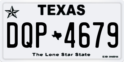 TX license plate DQP4679