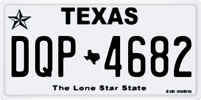 TX license plate DQP4682