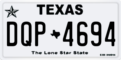 TX license plate DQP4694