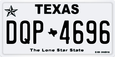 TX license plate DQP4696