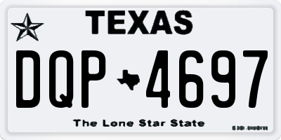 TX license plate DQP4697