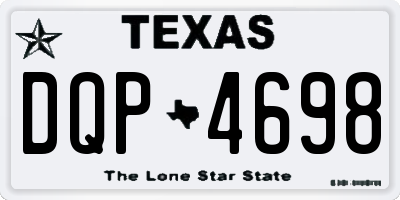 TX license plate DQP4698