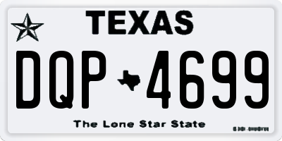 TX license plate DQP4699