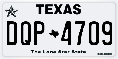 TX license plate DQP4709