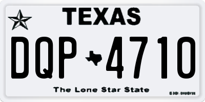 TX license plate DQP4710