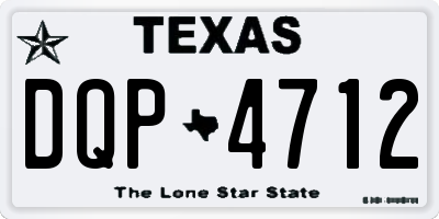 TX license plate DQP4712