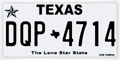 TX license plate DQP4714