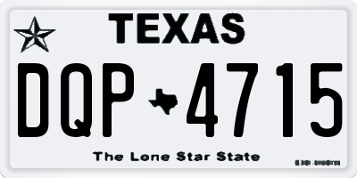 TX license plate DQP4715