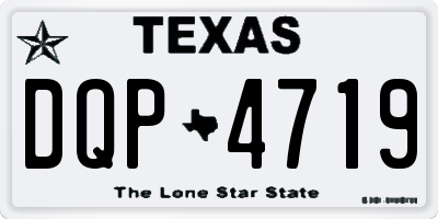 TX license plate DQP4719