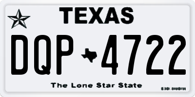 TX license plate DQP4722