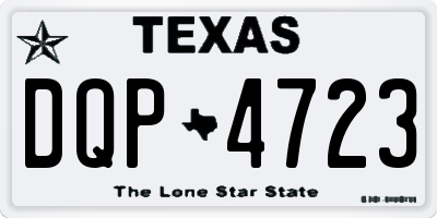 TX license plate DQP4723