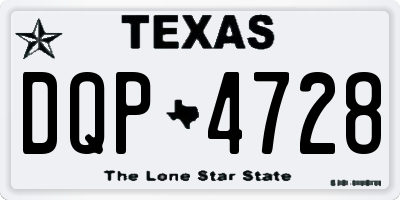 TX license plate DQP4728