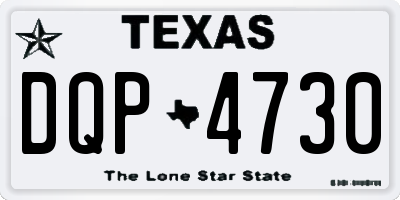 TX license plate DQP4730