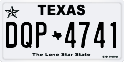 TX license plate DQP4741