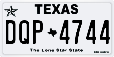 TX license plate DQP4744