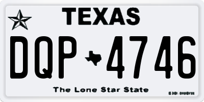 TX license plate DQP4746