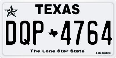 TX license plate DQP4764