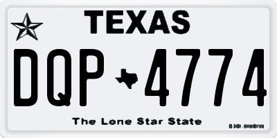 TX license plate DQP4774